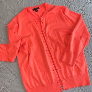 J.Crew coral cardigan